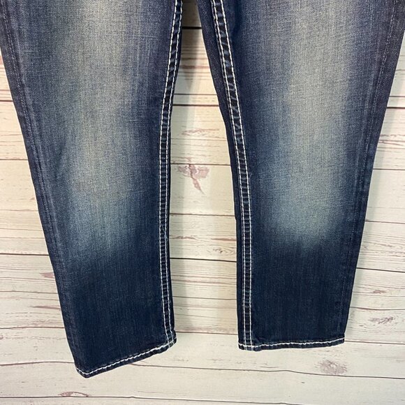 Vigoss Capri Jeans Women's Size 8 (30 x 25) The Dublin High Rise Dark Wash - Picture 3 of 13